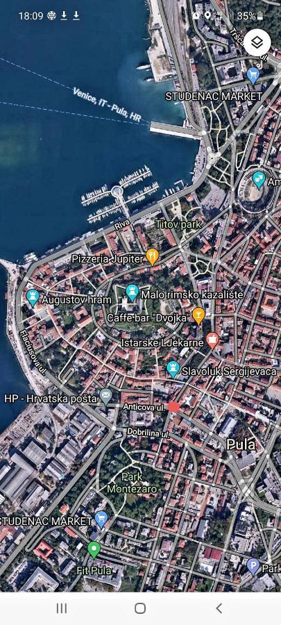 Antique Center Pula Apartment Exterior foto